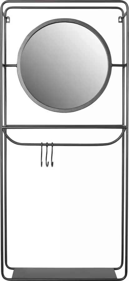 Housecraft living Duco Wandrek met Spiegel Metaal Zwart - Foto 2