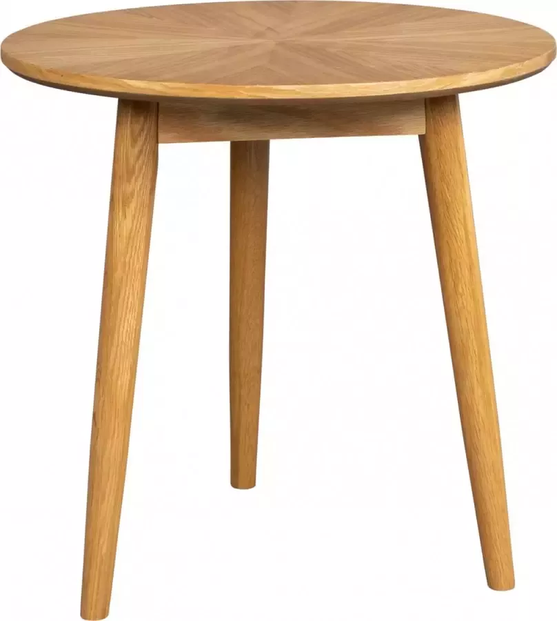 Housecraft Living Housecraft Fabio Bijzettafel Rond Hout 50x50 cm Naturel - Foto 1