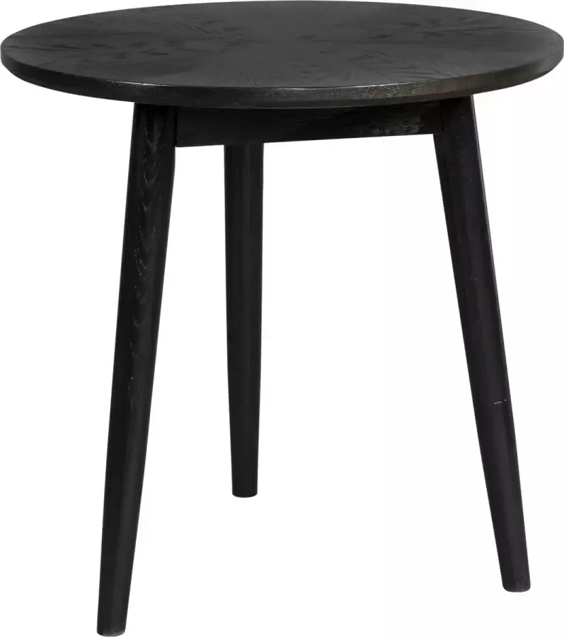 Giga Meubel GM Bijzettafel Zwart Rond Ø50cm Eikenhout & Microfiber - Foto 2