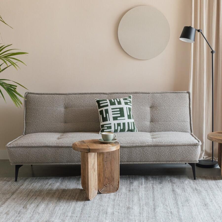 Housecraft living Feliz Lifestyle Cielke Slaapbank 2 persoons Logeerbed Bedbank Grijs