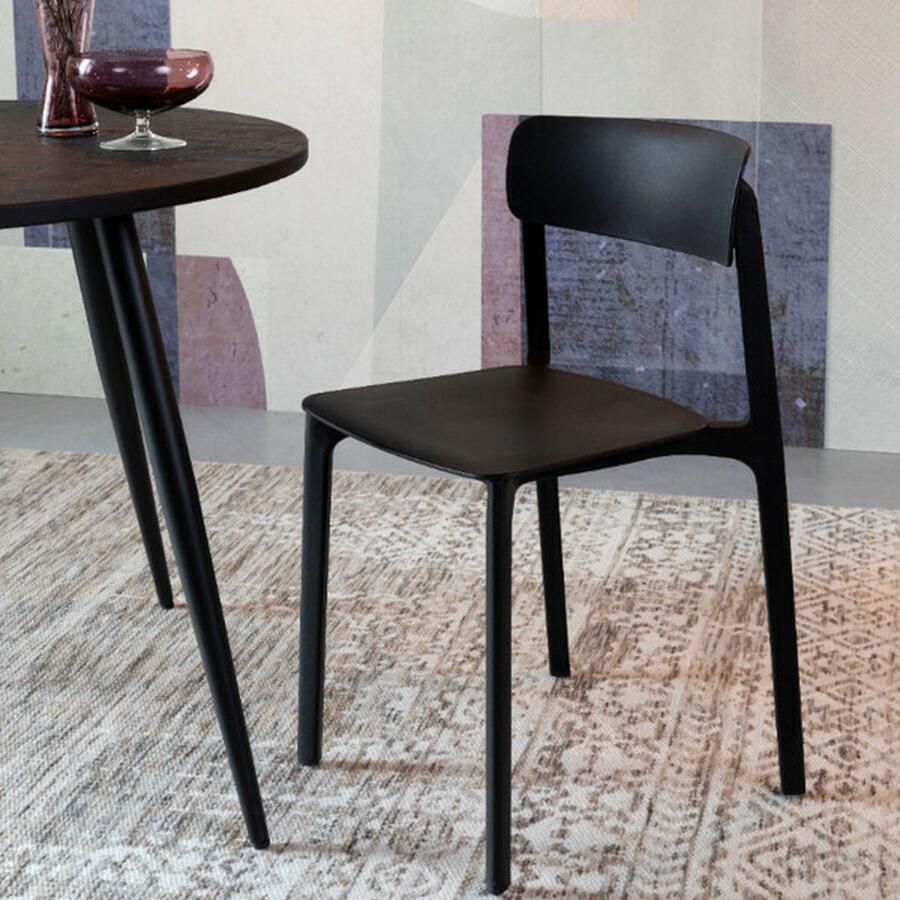 Feliz Lifestyle Clive Eetkamerstoel Zwart Set van 4