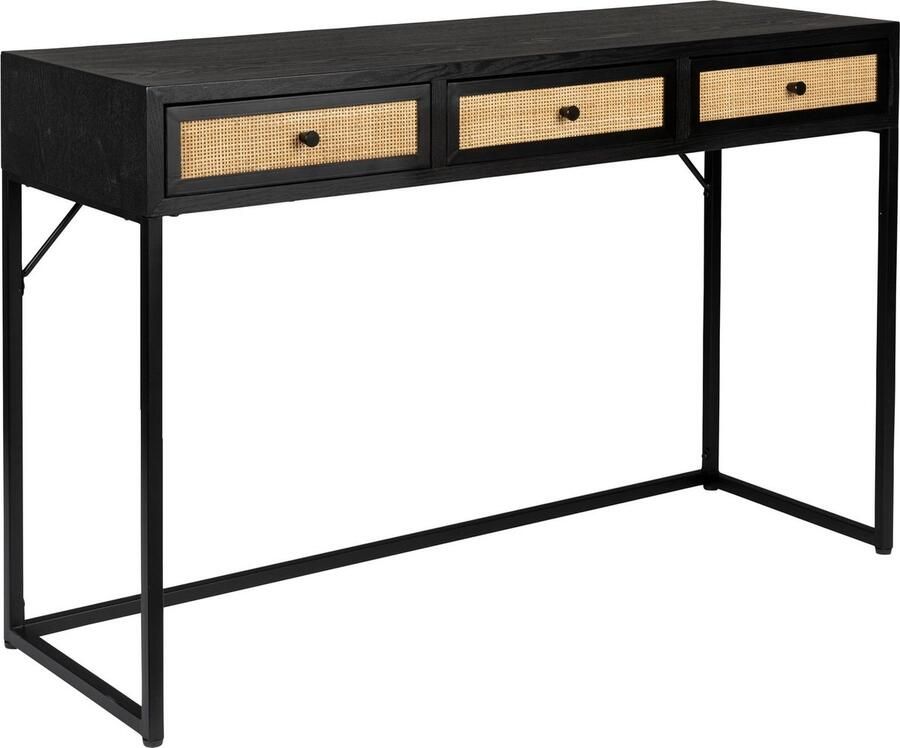 Housecraft Living Housecraft Guuji Consoletafel Wandtafel Hout 120x40 Zwart