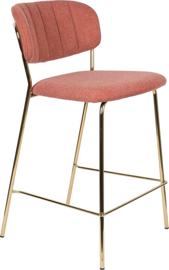 Feliz Lifestyle Feliz Lifetsyle Jolien Barkruk Goud Roze Set van 2 - Foto 2