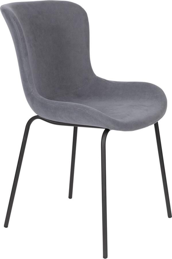 Housecraft Living Housecraft Junzo Rib Eetkamerstoelen Blue Set van 2 - Foto 2