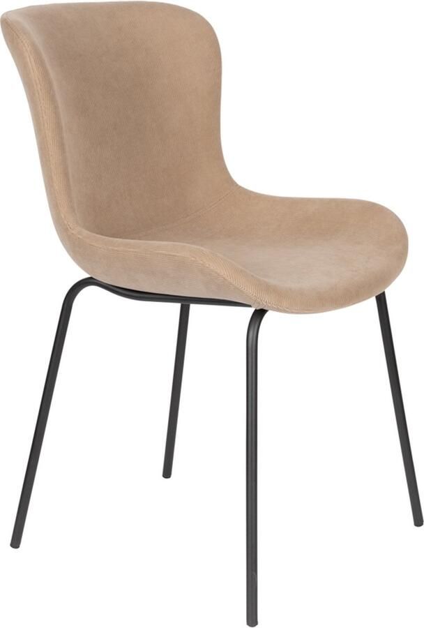 Housecraft Living Housecraft Junzo Rib Eetkamerstoelen Taupe Set van 2 - Foto 2