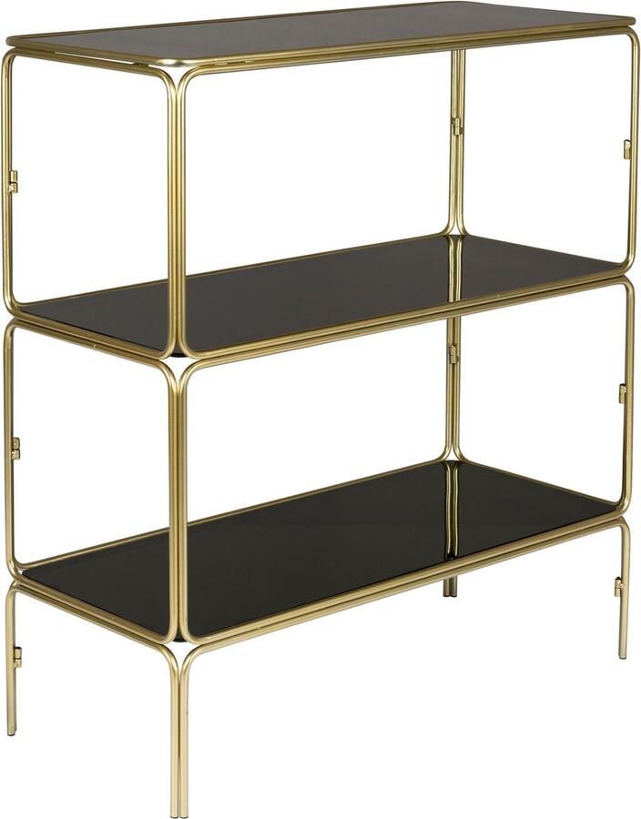 Giga Meubel GM Dressoir Zwart Metaal & Glas 35x80x89cm Kast Liah - Foto 3