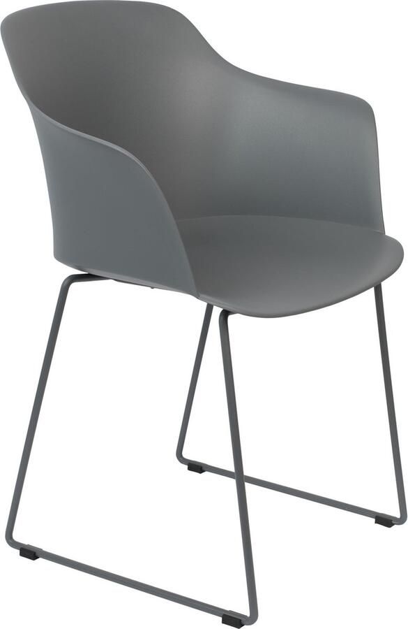 Housecraft Living Housecraft Tango Eetkamerstoelen met armleuning Grijs Set van 2 - Foto 2