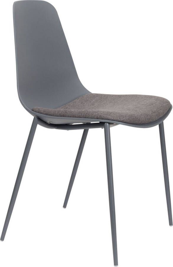 Housecraft Living Housecraft Jeffrey Eetkamerstoelen Grijs Set van 4 - Foto 2