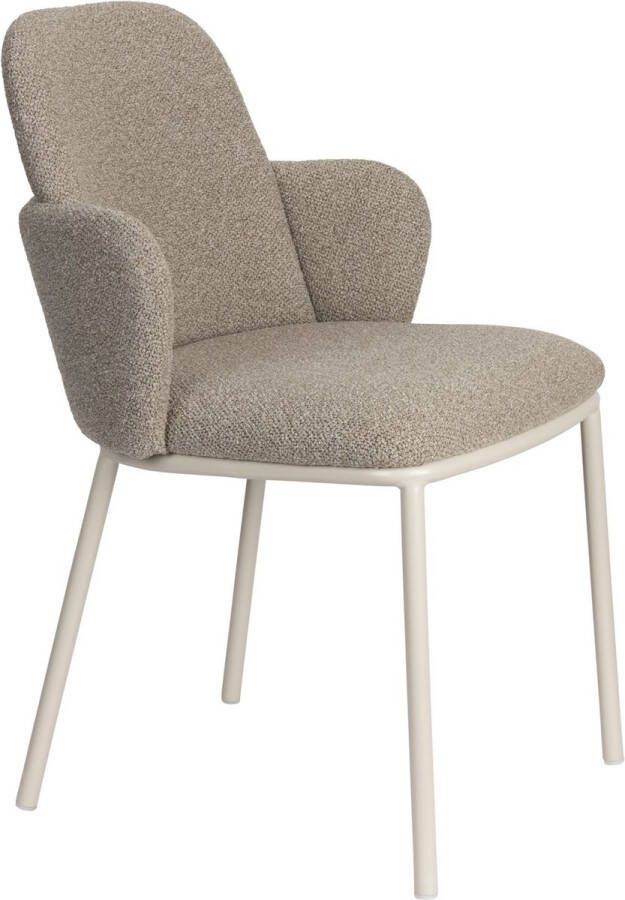Housecraft living Feliz Lifestyle Jerrico Eetkamerstoelen Bruin Beige Set van 2 - Foto 2