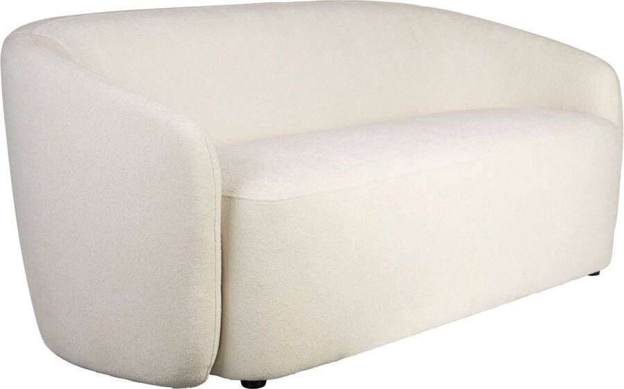 Housecraft living Feliz Lifestyle Len Bank 3-zits Teddy stof Wit