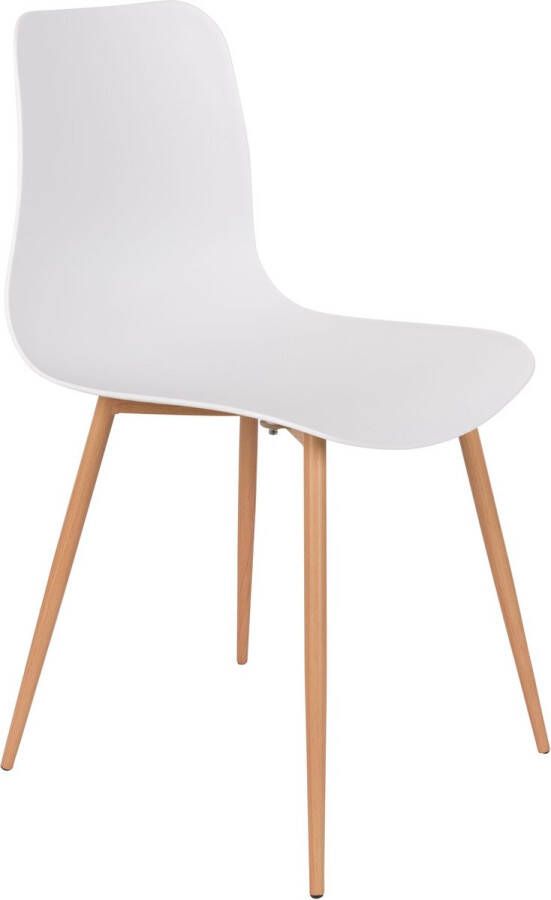 Housecraft living Feliz Lifestyle Leon Eetkamerstoelen Wit Set van 2