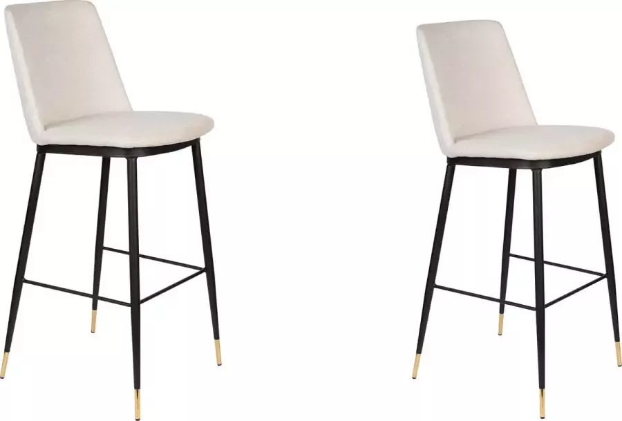 Housecraft Living Housecraft Lionel Barkruk Beige Set van 2