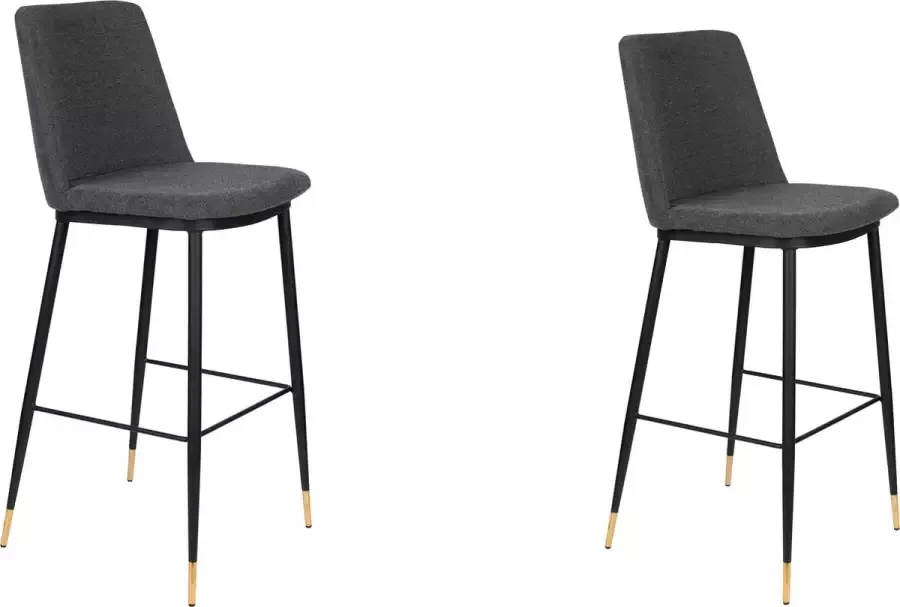 Feliz Lifestyle Lionel Barkruk Donkergrijs Set van 2