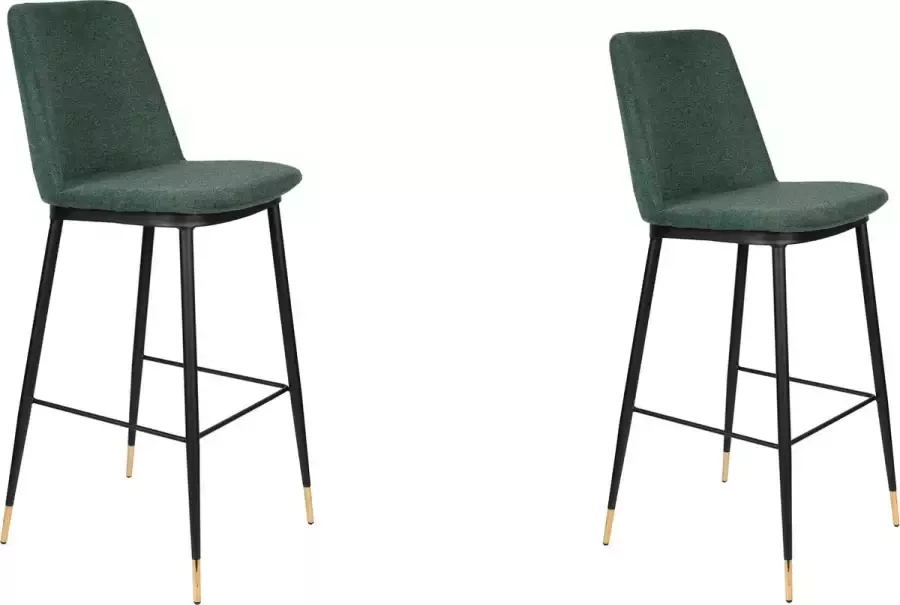 Feliz Lifestyle Lionel Barkruk donkergroen Set van 2