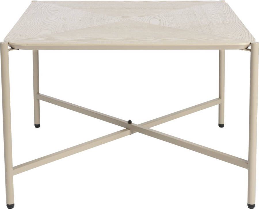 Housecraft living Feliz Lifestyle Marcio Salontafel Vierkant Hout Metaal 40x40 cm Beige - Foto 1