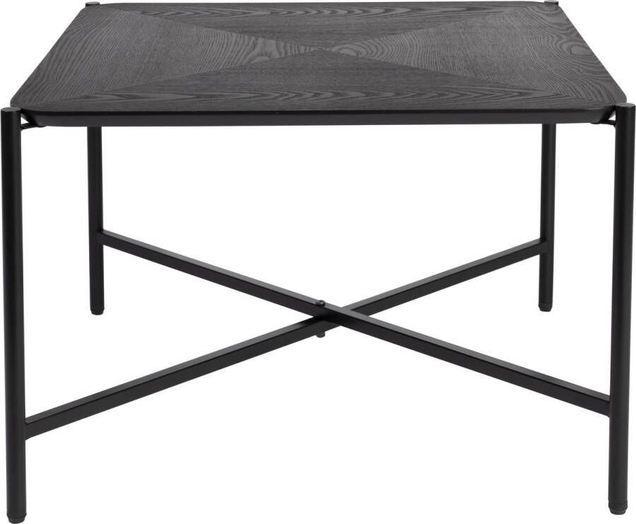 Housecraft living Feliz Lifestyle Marcio Salontafel Vierkant Hout Metaal 40x40 cm Zwart - Foto 1