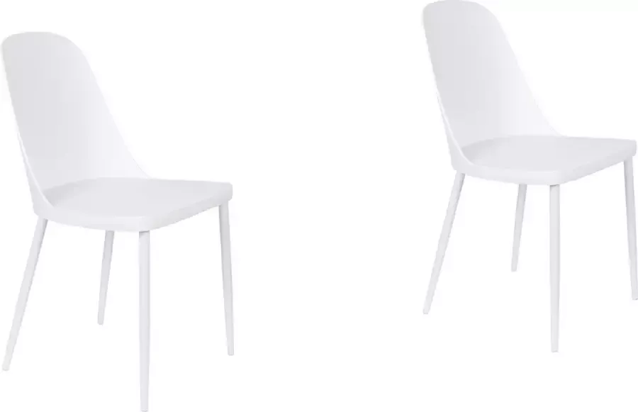 Housecraft Living Housecraft Pip Eetkamerstoelen Wit Set van 2