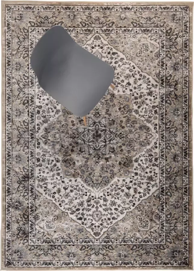 White Label Vloerkleed Vogue 300 X 200 Cm Viscose Blauwgrijs - Foto 2