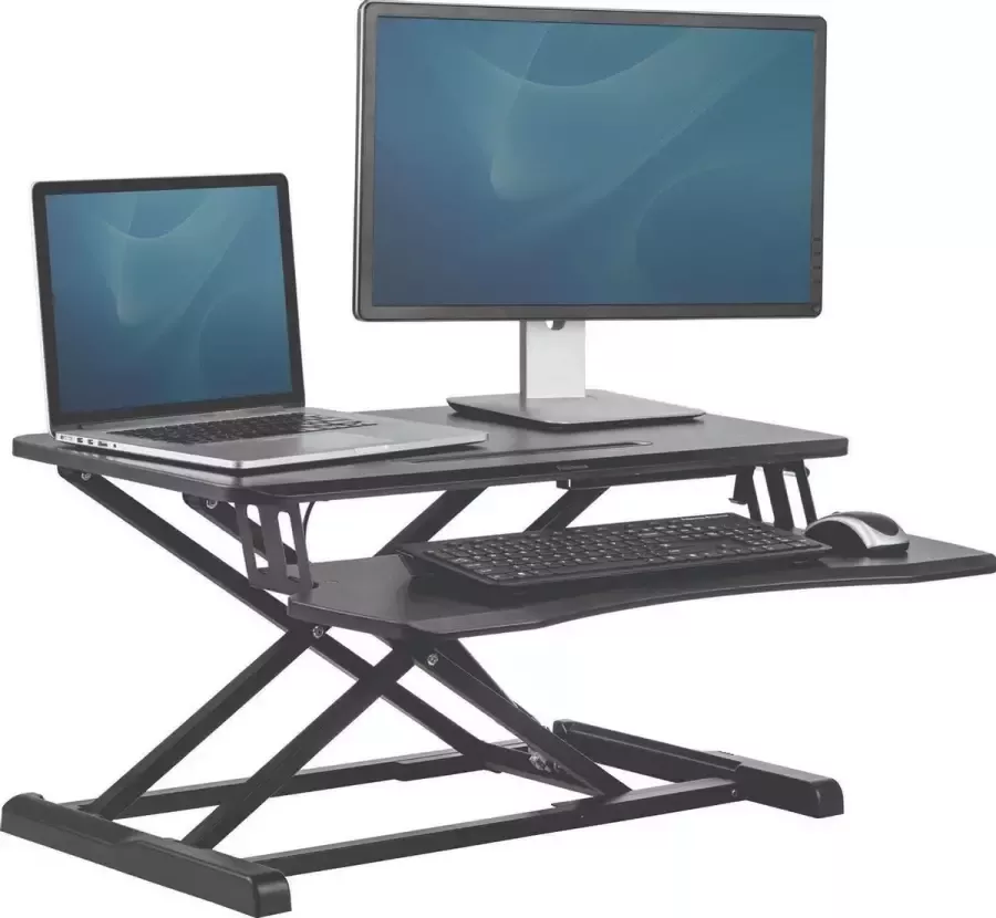 Fellowes Corsivo Zit-sta verhoger met gasveer Ergonomisch voor op het bureau - Foto 2