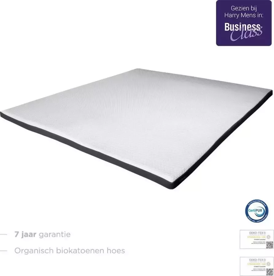 Felman Basic Topper Inclusief 2 Kussens Topdekmatras Anti Allergie Ergonomisch 6 cm dik 160x200 cm - Foto 4