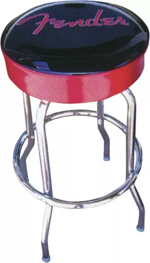 FENDER Barkruk 30 rood zwart Krukjes