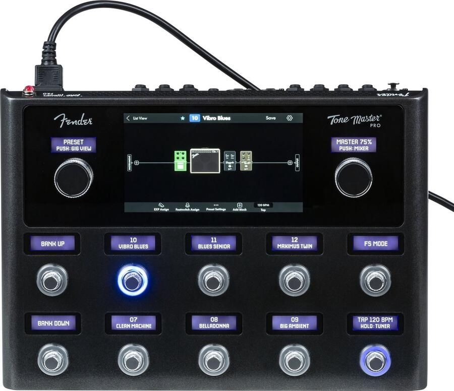 FENDER Tone Master Pro Floor format FX modeler profiler Zwart