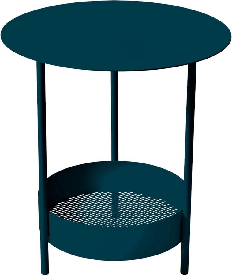 Fermob Salsa bijzettafel H55cm D50cm bleu acapulco
