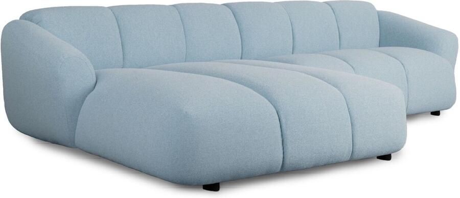 FÉST hoekbank Bollo 4 5-zitsbank links blauw