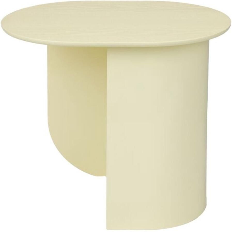 FEST Amsterdam ovale houten bijzettafel Plateau Butter Yellow geel