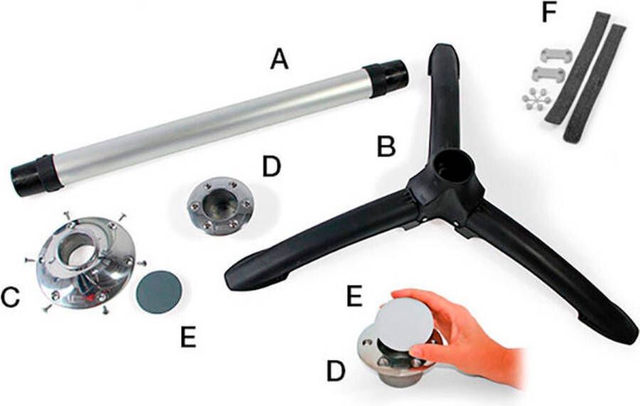 Fiamma Inbouwflens voor Tube Pro tafelpoot