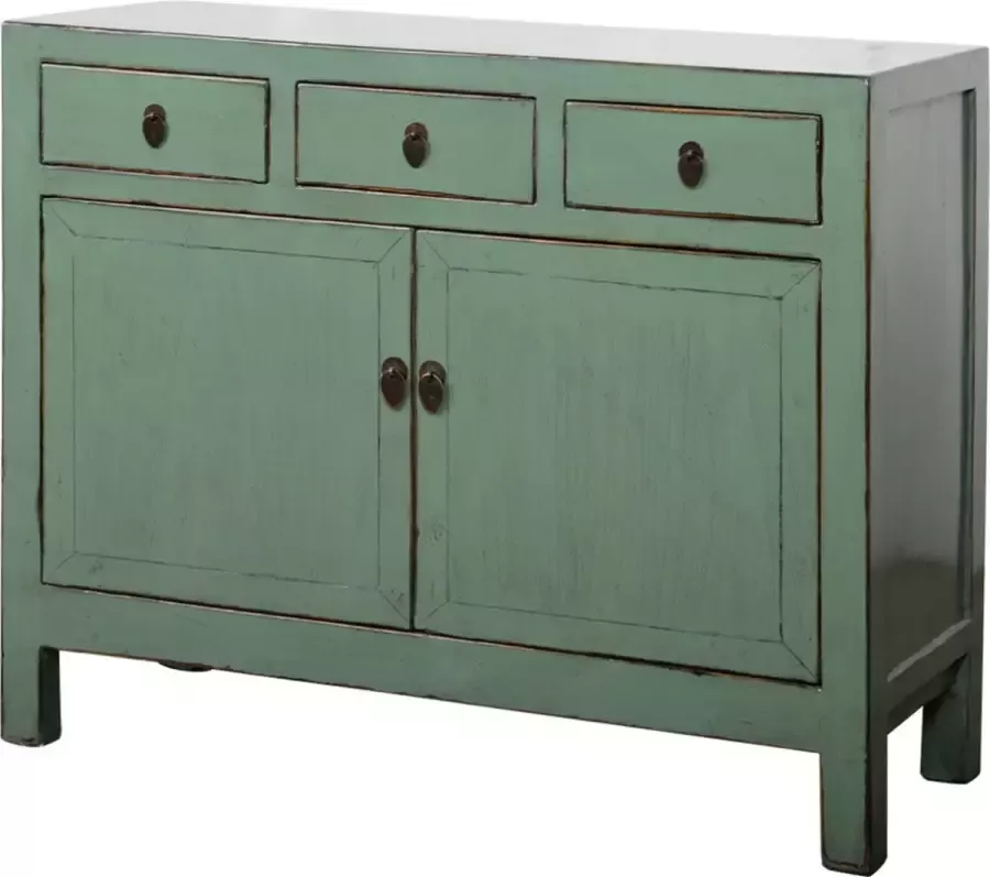 Fine Asianliving Antieke Chinese Dressoir Mint High Gloss B107xD40xH105cm Chinese Meubels Oosterse Kast