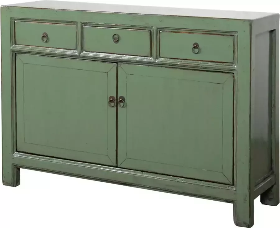Fine Asianliving Antieke Chinese Dressoir Mint High Gloss B128xD39xH90cm Chinese Meubels Oosterse Kast