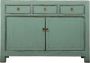 Fine Asianliving Antieke Chinese Dressoir Mint High Gloss B128xD40xH91cm Chinese Meubels Oosterse Kast - Thumbnail 3