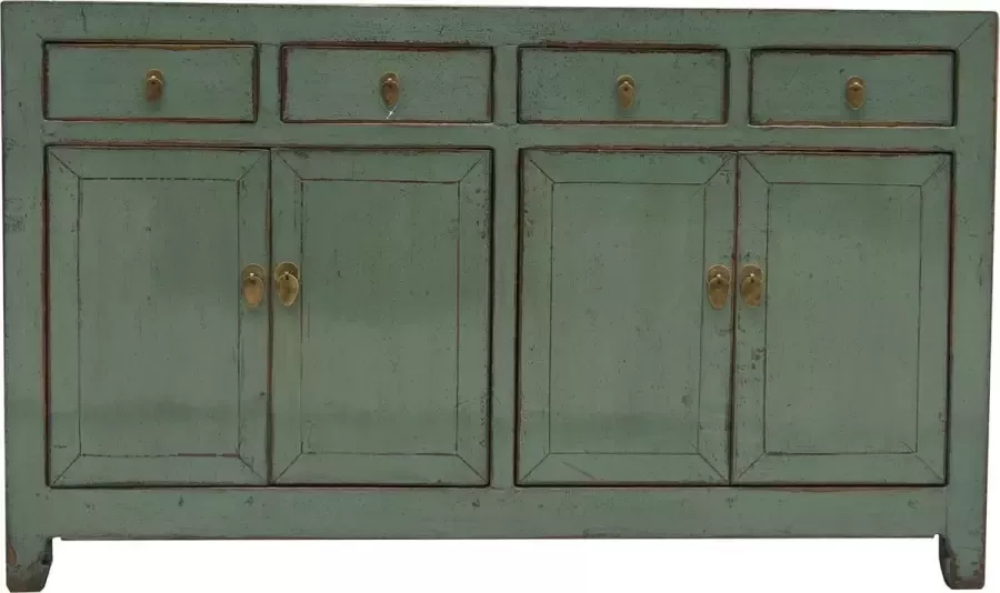 Fine Asianliving Antieke Chinese Dressoir Mint High Gloss B155xD39xH89cm Chinese Meubels Oosterse Kast