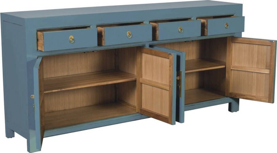 Fine Asianliving Chinees Dressoir Arctic Blauw Grijs Orientique Collection B180xD40xH85cm Chinese Meubels Oosterse Kast