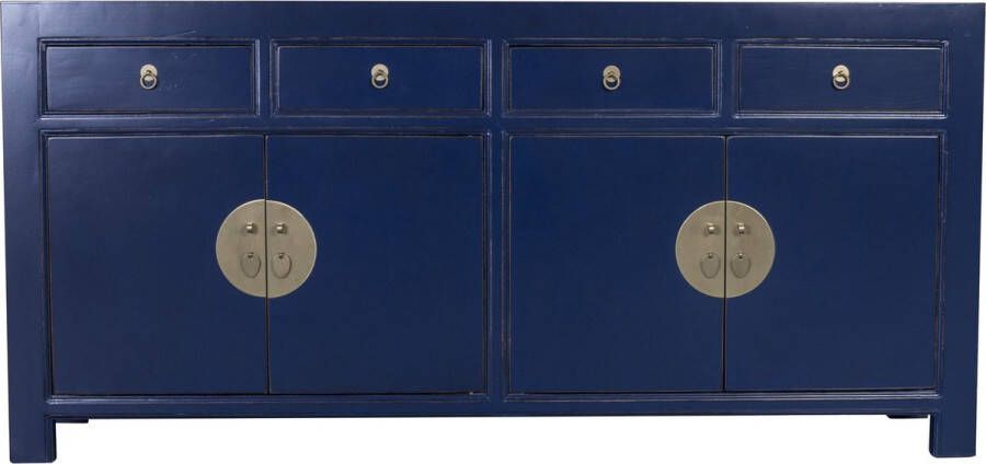 Fine Asianliving Chinees Dressoir Midnight Blauw B180xD40xH85cm Chinese Meubels Oosterse Kast