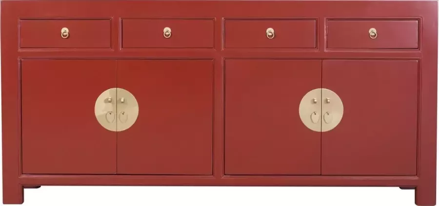 Fine Asianliving Chinese Dressoir Robijnrood Orientique Collectie B180xD40xH85cm Chinese Meubels Oosterse Kast - Foto 1