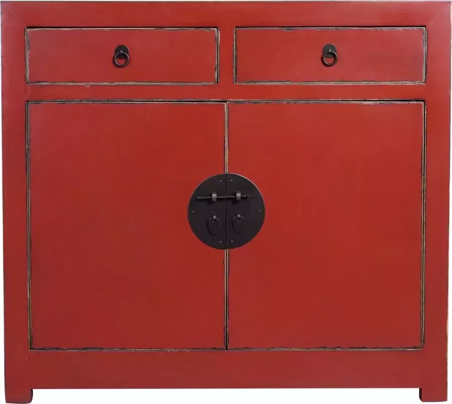 Fine Asianliving Chinese Kast Red W94xD47xH85cm Chinese Meubels Oosterse Kast