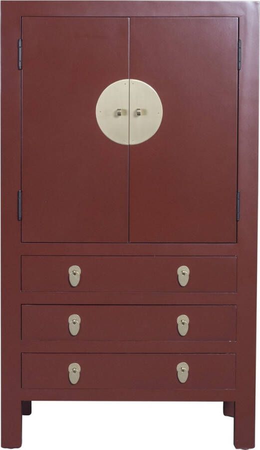 Fine Asianliving Chinese Kast Scarlet Rouge Rood B63xD38xH110cm Chinese Meubels Oosterse Kast