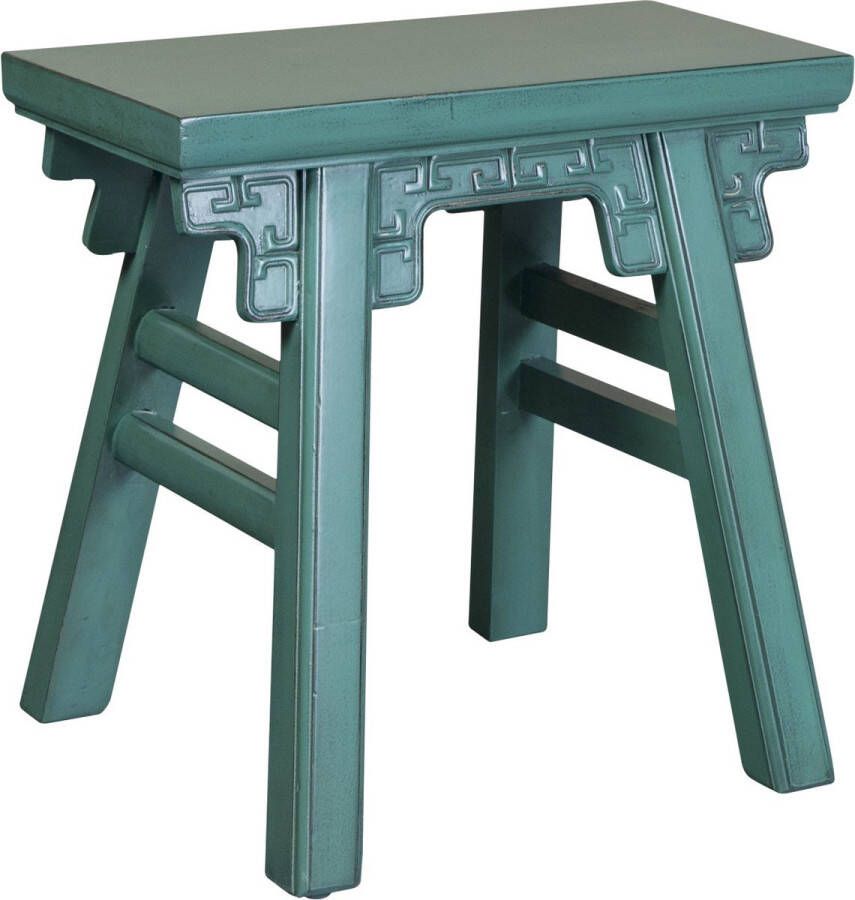 Fine Asianliving Chinese Kruk Pine Green Met Details B50xD23xH47cm Chinese Meubels Oosterse Kast