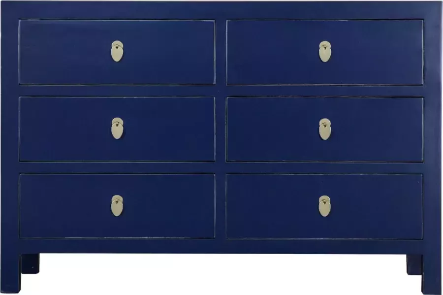 Fine Asianliving Chinese Ladekast Midnight Blauw B120xD40xH80cm Chinese Meubels Oosterse Kast - Foto 1