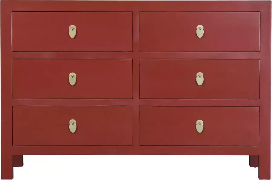 Fine Asianliving Chinese Ladekast Ruby Rood B120xD40xH80cm Chinese Meubels Oosterse Kast - Foto 1