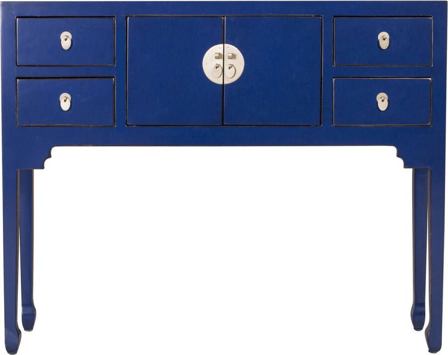 Fine Asianliving Chinese Sidetable Midnight Blue Orientique Collectie B100xD26xH80cm Chinese Meubels Oosterse Kast