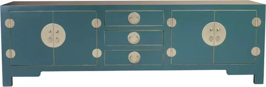Fine Asianliving Chinese TV Kast Teal Orientique Collectie B175xD47xH54cm Chinese Meubels Oosterse Kast - Foto 2