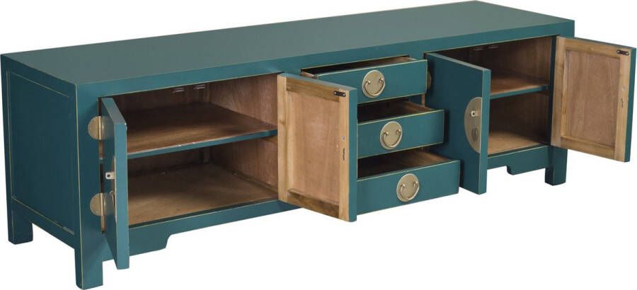 Fine Asianliving Chinese TV Kast Teal Orientique Collectie B175xD47xH54cm Chinese Meubels Oosterse Kast - Foto 1