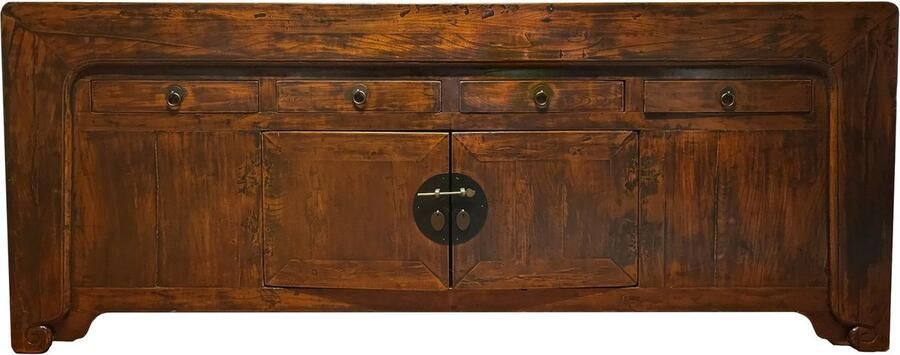 Fine Asianliving Antiek Chinees Dressoir Bruin B220xD52xH88cm Chinese Meubels Oosterse Kast