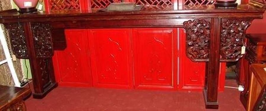 Fine Asianliving Antieke Chinese Altaar Tafel Sidetable Handgesneden Chinese Meubels Oosterse Kast