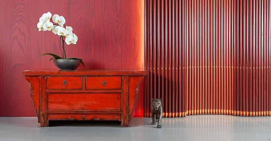 Fine Asianliving Antieke Chinese Kast Rood High Gloss B105xD41xH45cm Chinese Meubels Oosterse Kast