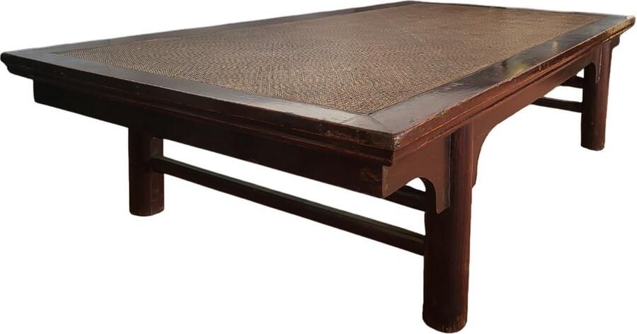 Fine Asianliving Antieke Chinese Tafel met Bamboe B220xD104xH54cm Chinese Meubels Oosterse Kast