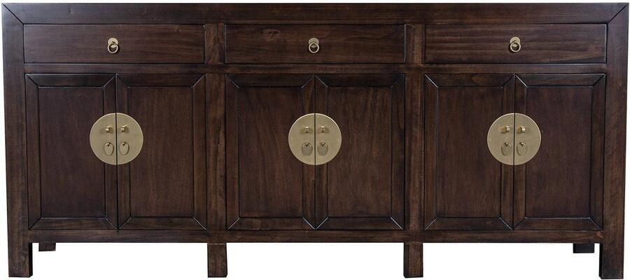 Fine Asianliving Chinese Dressoir Bruin Earthy Brown Orientique Collection B190xD40xH85cm Chinese Meubels Oosterse Kast